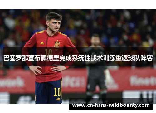 巴塞罗那宣布佩德里完成系统性战术训练重返球队阵容